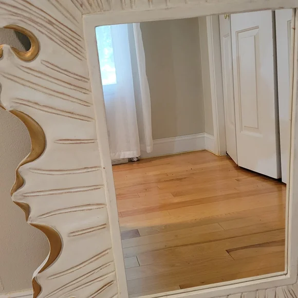 T.J.Maxx- Carved White and Gold Mirror - Picture 4 of 7